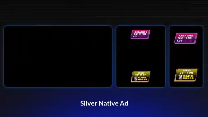 Partnier Silver-tier Native Social Ad using a trailer-only video post to promote games to influencers and press.