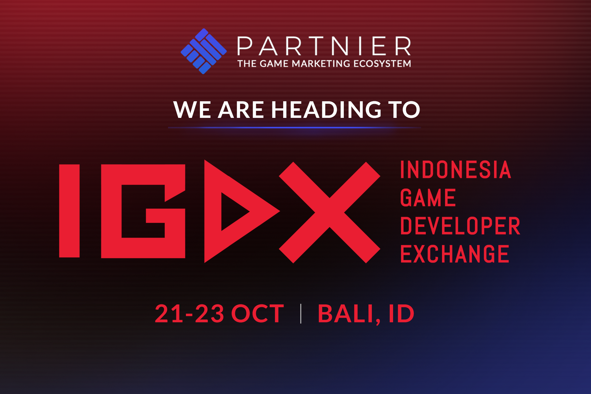 Partnier is heading to IGDX 2026